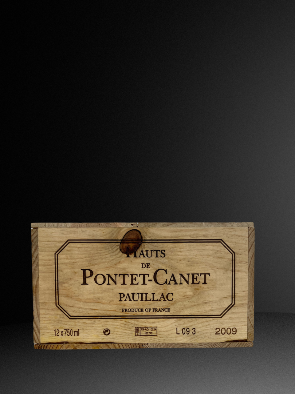 Chateau Pontet Canet, 2009 12 Fl. OHK